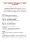 NUR 254 Maternal and Pediatric Nursing Actual Exams 1-4 &vert;&NewLine;2026&sol;2027 Edition &vert; 200 Verified Questions - 190 Questions&NewLine;with Answers&NewLine;
