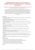 NURS8024 Pharmacology Exam 1 Prep Document &vert;&NewLine;2026&sol;2027 Edition &vert; 200 Verified Questions - 139 Questions&NewLine;with Answers