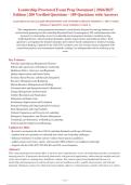 Leadership Proctored Exam Prep Document &vert; 2026&sol;2027&NewLine;Edition &vert; 200 Verified Questions - 189 Questions with Answers