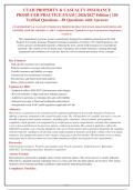 UTAH PROPERTY & CASUALTY INSURANCE PRODUCER PRACTICE EXAM &vert; 2026&sol;2027 Edition &vert;  Verified Questions & Rationales