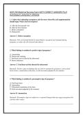 NUR 230 Maternal Nursing Exam WITH CORRECT ANSWERS PLUS &NewLine;RATIONALES 2026&sol;2027 VERSION