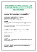 ANCC FNP ACTUAL EXAM 2026&sol;2027 &vert; 200 Questions & Detailed Answers &vert; A&plus; Graded &vert; Pass Guaranteed