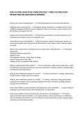 NUR 142 FINAL EXAM STUDY GUIDE 2026&sol;2027 &vert; NURS 142 FINAL EXAM REVIEW&comma; PRACTICE QUESTIONS & ANSWERS