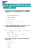 NHA CCMA EXAM 2026 &vert; CERTIFIED CLINICAL &NewLine;MEDICAL ASSISTANT PRACTICE QUESTIONS & &NewLine;VERIFIED ANSWERS&period; 