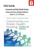 Test Bank for Community and Public Health Nursing&colon; Evidence for Practice&comma; 4th Edition &vert; Mary A&period; DeMarco & Elizabeth M&period; Healey &vert; Chapters 1&ndash;25 Complete