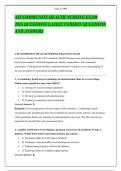 ATI COMMUNITY HEALTH NURSING EXAM &NewLine;2026 QUESTIONS LATEST VERSION QUESTIONS &NewLine;AND ANSWERS 