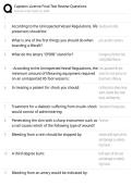 Captain's License Final Exam Review Study Guide 2026&sol;2027 Accurate Questions with Correct Detailed Solutions &vert;&vert; 100&percnt; Guaranteed Pass Newest Version