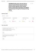 USAREUR Driver's License Practice Exam Study Guide 2026&sol;2027 Accurate Questions with Correct Detailed Solutions &vert;&vert; 100&percnt; Guaranteed Pass Newest Version
