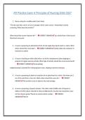 &ast;&ast;ATI Practice Exam A &ndash; Principles of Nursing 2026&ndash;2027&ast;&ast; covering essential nursing principles&comma; patient care&comma; safety&comma; communication&comma; assessment&comma; prioritization&comma; and clinical decision-making&period; Ideal for nursing students preparing for ATI practice assessmen