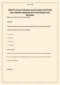 ABIM ITE Internal Medicine Boards EXAM QUESTIONS AND VERIFIED ANSWERS WITH RATIONALES JUST RELEASED&period;pdf&NewLine;&NewLine;