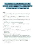 PSA AIRLINES COMPREHENSIVE STUDY GUIDE 2026 FULL QUESTIONS AND SOLUTIONS GRADED A&plus;&period;pdf&NewLine;&NewLine;