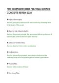 PSC 101 UPDATED CORE POLITICAL SCIENCE CONCEPTS REVIEW 2026