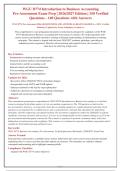 WGU D774 Introduction to Business Accounting Pre-Assessment Exam 2026&sol;2027 &vert;  Verified Questions & Answers&comma; Detailed Rationales&comma; & Actual Exam Prep