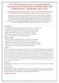 WGU D671 Elementary Science Curriculum Objective Assessment &lpar;OA&rpar; V1 & V2 &vert;  Q&A with Rationales &vert; 2026&sol;2027