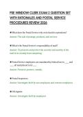 PSE WINDOW CLERK EXAM 2 QUESTION SET WITH RATIONALES AND POSTAL SERVICE PROCEDURES REVIEW 2026&period;&NewLine;&NewLine;
