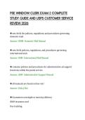 PSE WINDOW CLERK EXAM 2 COMPLETE STUDY GUIDE AND USPS CUSTOMER SERVICE REVIEW 2026&period;