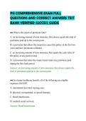 PSI COMPREHENSIVE EXAM FULL QUESTIONS AND CORRECT ANSWERS TEST BANK VERIFIED SUCCESS GUIDE&period;