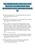 PSI COSMETOLOGY PRACTICE TEST PRACTICE EXAMINATION 2026 QUESTIONS WITH ANSWERS GRADED A&plus;&period;&NewLine;