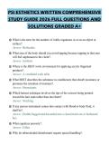 PSI ESTHETICS WRITTEN COMPREHENSIVE STUDY GUIDE 2026 FULL QUESTIONS AND SOLUTIONS GRADED A&plus;