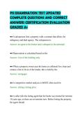 PSI EXAMINATION TEST UPDATED COMPLETE QUESTIONS AND CORRECT ANSWERS CERTIFICATION EVALUATION GRADED A&period;