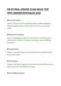 PSI-101 FINAL UPDATED EXAM MOCK TEST&NewLine;WITH ANSWER RATIONALES 2026&NewLine;