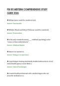 PSI-101 MIDTERM COMPREHENSIVE STUDY&NewLine;GUIDE 2026