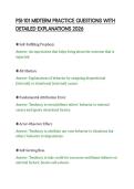 PSI-101 MIDTERM PRACTICE QUESTIONS WITH&NewLine;DETAILED EXPLANATIONS 2026
