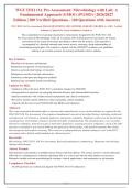 WGU D311 OA Pre-Assessment 2026 &vert; Microbiology with Lab &lpar;GMO1&sol;PGMO&rpar; &vert; 200 Verified Q&A with Rationales