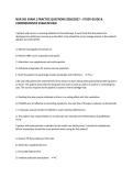 NUR 301 EXAM 1 PRACTICE QUESTIONS 2026&sol;2027 &ndash; STUDY GUIDE & COMPREHENSIVE EXAM REVIEW