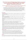 WGU D115 Advanced Pathophysiology Objective Assessment&NewLine;Exam Prep Document &vert; 2026&sol;2027 Edition &vert; 200 Verified&NewLine;Questions - 90 Questions with Answers&NewLine;
