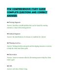 PSW&lowbar;COMPREHENSIVE&lowbar;STUDY&lowbar;GUIDE&lowbar;COMPLETE&lowbar;QUESTIONS&lowbar;AND&lowbar;CORRECT&lowbar;ANSWERS