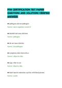 PSW&lowbar;CERTIFICATION&lowbar;TEST&lowbar;PAPER&lowbar;QUESTIONS&lowbar;AND&lowbar;SOLUTIONS&lowbar;VERIFIED&lowbar;ANSWERS&period;