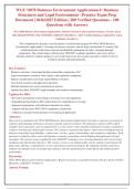 WGU D078 Business Environment Applications I &vert; Practice Exam 2026&sol;2027 &vert; 200 Verified Q&A with Rationales &vert; Pass with Confidence