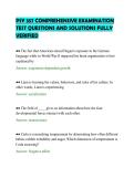 PSY 357 COMPREHENSIVE EXAMINATION TEST QUESTIONS AND SOLUTIONS FULLY VERIFIED&period;