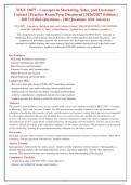WGU D077 Concepts in Marketing&comma; Sales&comma; and Customer Contact &vert; 200&plus; Practice Questions & Rationales for 2026&sol;2027