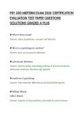 PSY 550 MIDTERM EXAM 2026 CERTIFICATION EVALUATION TEST PAPER QUESTIONS SOLUTIONS GRADED A PLUS&period;pdf&NewLine;&NewLine;