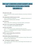 PSY 627 CERTIFICATION SCRIPT 2026 QUESTIONS WITH SOLUTIONS GRADED A&plus;