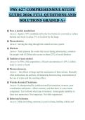 PSY 627 COMPREHENSIVE STUDY GUIDE 2026 FULL QUESTIONS AND SOLUTIONS GRADED A&plus;