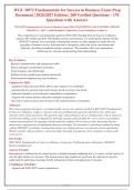 WGU D072 Exam Prep 2026&sol;2027 &vert; 200 Q&A with Rationales &vert; Fundamentals for Success in Business &vert; Verified & Graded A&plus;&NewLine;&NewLine;