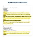 NR 328 Actual Questions and Correct Answers