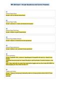 NR 328 Exam 1 Actual Questions and Correct Answers