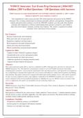 WEBCE Insurance Exam 2026&sol;2027&colon; 200 Verified Questions & Answers &lpar;A&plus; Graded&rpar;