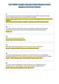 Unit 4 NR328 - Pediatric Elimination Bowel Alterations Actual&NewLine;Questions and Correct Answers