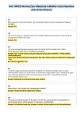 Unit 9 NR328 Nursing Care Alterations in Mobility Actual Questions&NewLine;and Correct Answers