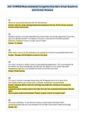 Unit 10 NR328 Musculoskeletal Congenital Disorders Actual Questions&NewLine;and Correct Answers