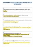 Unit 11 NR328 Nursing Care Muscular Dystrophy Actual Questions and&NewLine;Correct Answers
