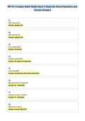 NR 341 Complex Adult Health Exam 2 Study Set Actual Questions and&NewLine;Correct Answers