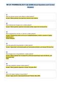 NR 341 PHARMACOLOGY CJE EXAM Actual Questions and Correct&NewLine;Answers