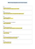 NR 341 Actual Questions and Correct Answers