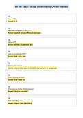 NR 341 Exam 3 Actual Questions and Correct Answers
